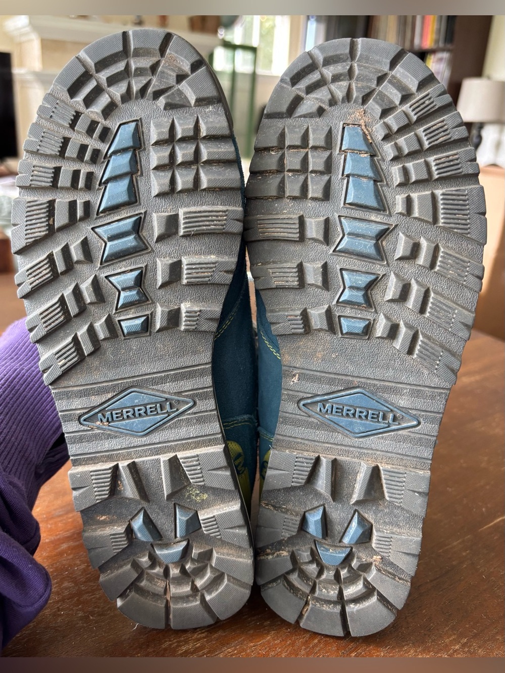 Merrell Eagle Arctic Teal Hiking Boots - Picture 7 of 7
